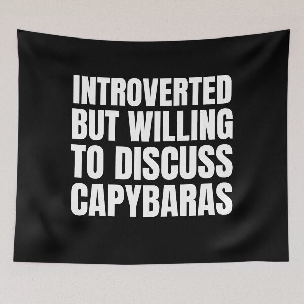 Item preview, Introverted But Willing To Discuss Capybaras Classic T-Shirt designed and sold by NIKENchop.