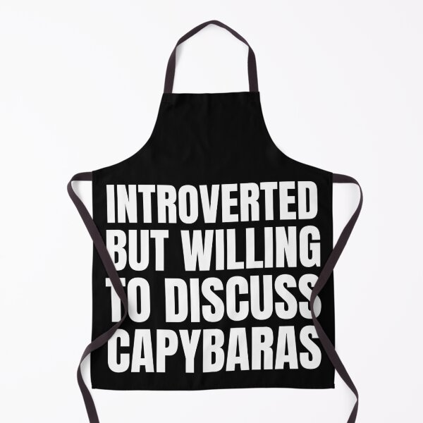 Aperçu de l'œuvre Introverti mais prêt à discuter des Capybaras T-shirt classique créée et vendue par NIKENchop.