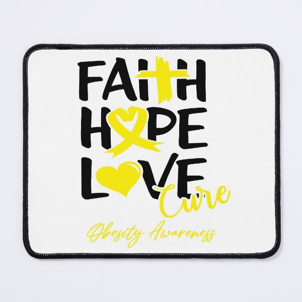 Item preview, Faith Hope Love Cure Obesity Awareness designed and sold by Grooffos.