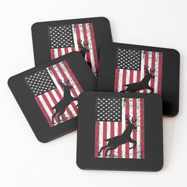 Item preview, Hunters US Flag Deer Elk Hunting Season designed and sold by ELAB27.