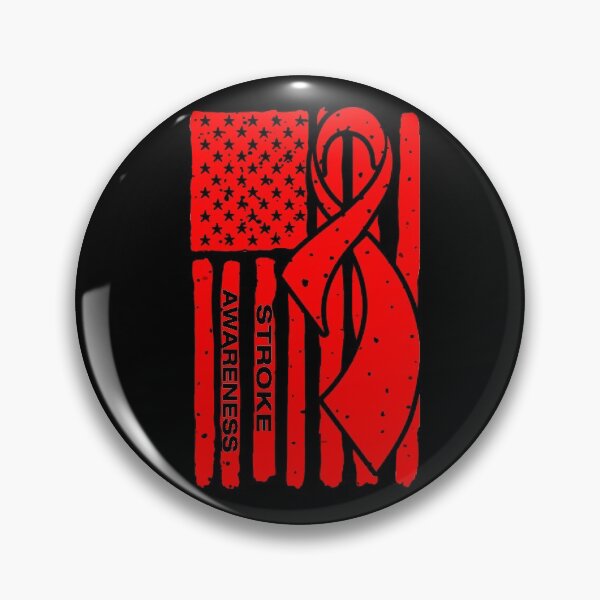 Item preview, Stroke Awareness Ribbon American Flag designed and sold by Tadmab.