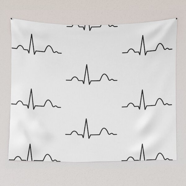 Item preview, Normal Electrocardiogram ECG Trace In Black designed and sold by SofiaSava01.
