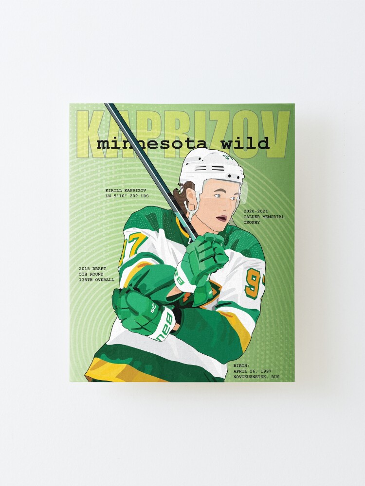 Alternate view of Minnesota Hockey - Kirill Kaprizov Mounted Print