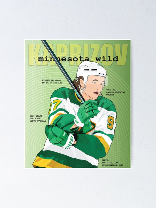 Thumbnail 1 of 3, Poster, Minnesota Hockey - Kirill Kaprizov designed and sold by carlstad.