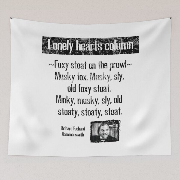 Item preview, Bottom - lonely hearts column - foxy stoat designed and sold by nerdy-northern.