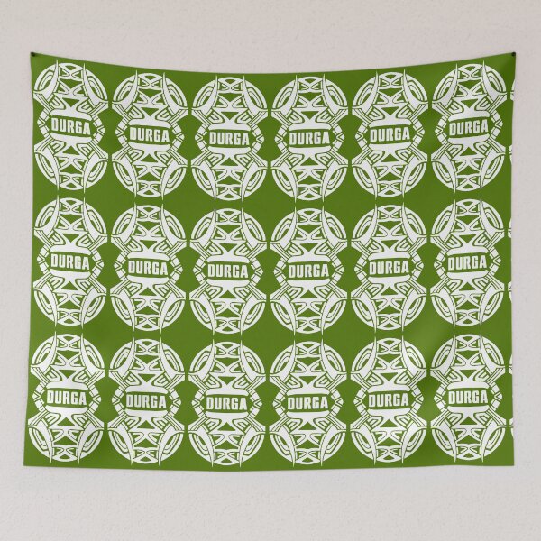 Item preview, DURGA - HINDU WARRIOR GODDESS ABSTRACT SYMBOL. WHITE designed and sold by 5hertz.