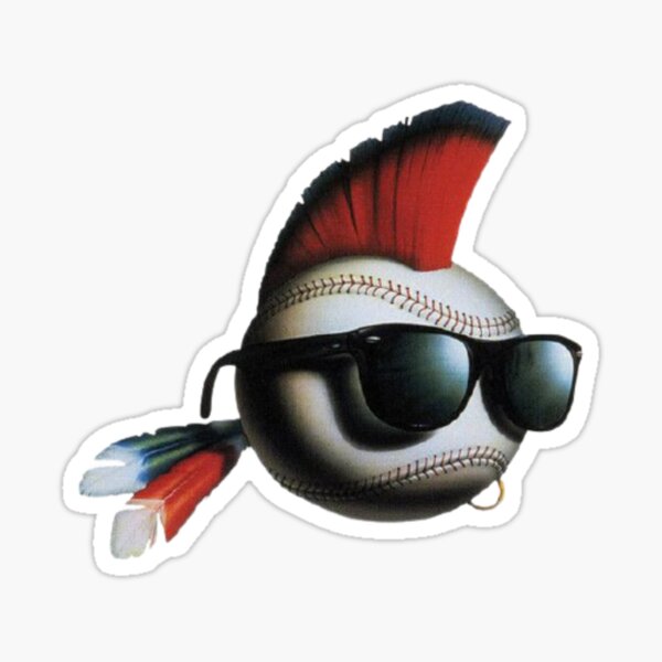"Mohawk Major League" Sticker for Sale by purplepeppers Redbubble