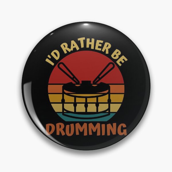 Item preview, I'd Rather Be Drumming Funny Drummer Quote for Drum Lovers designed and sold by Kaladzishop.