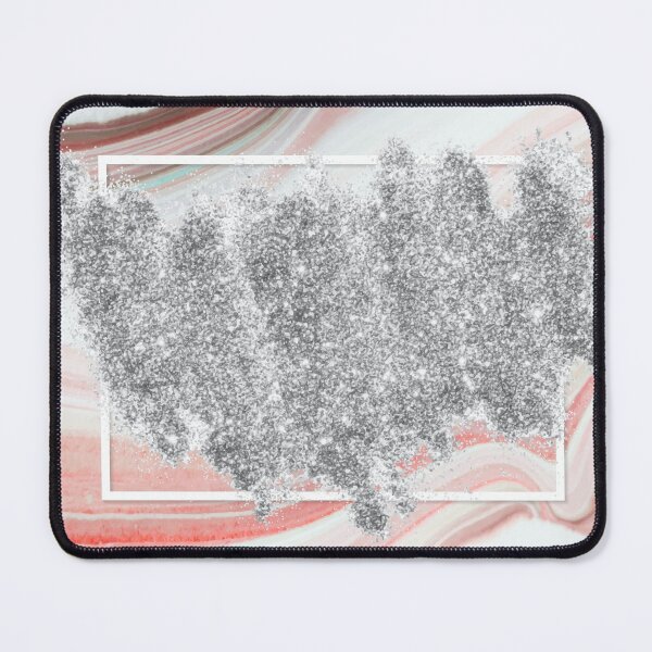 Item preview, Pink Marble & Silver Glamour designed and sold by newburyboutique.