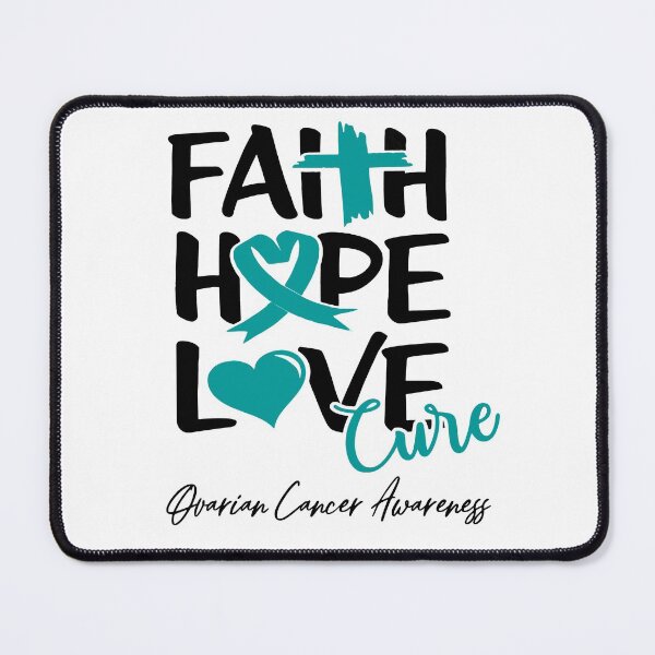 Item preview, Faith Hope Love Cure Ovarian Cancer Awareness designed and sold by Grooffos.