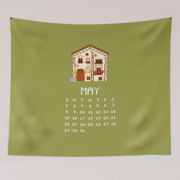 Item preview, May 2022 Birthday/Anniversary Calendar Pixel Art designed and sold by tifft.