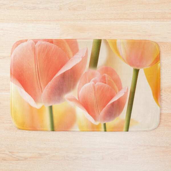 Item preview, Decorative Lumbar Tulip Throw Pillows, Floral Vintage Tulips Lumbar Tulip, New York Flower Market ,Floral vintage beautiful tulips designed and sold by Ndli.