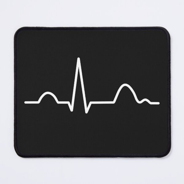 Artikelvorschau, Normale Elektrokardiogramm-EKG-Kurve in Weiß entworfen und verkauft von SofiaSava01.