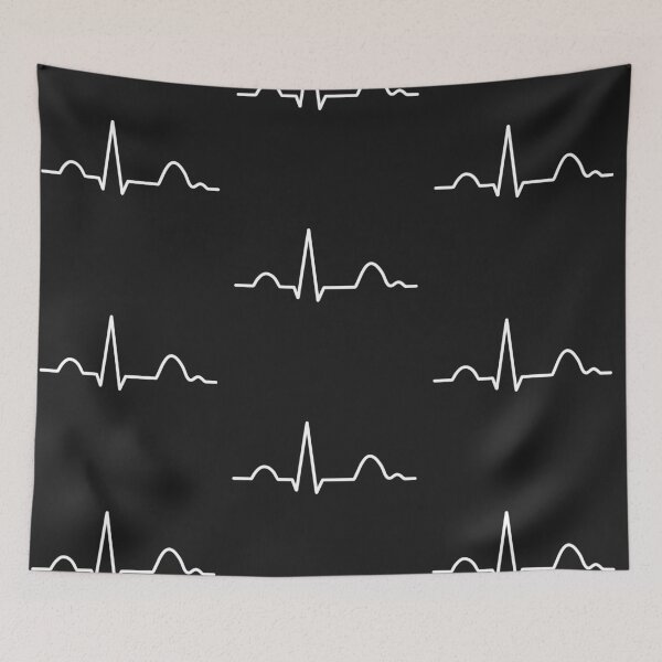 Item preview, Normal Electrocardiogram ECG Trace In White designed and sold by SofiaSava01.