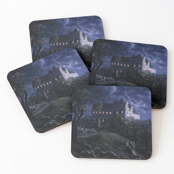 Item preview, Burg Scharfenberg at Night by Ernst Ferdinand Oehme designed and sold by theartsycamper.