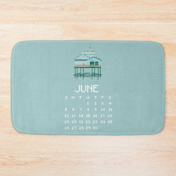 Item preview, June 2022 Calendar Pier House Pixel Art designed and sold by tifft.
