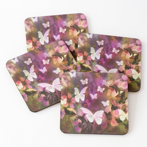 Item preview, In The Flower Garden are Butterflies and Ground Squirrels  designed and sold by CarolM.