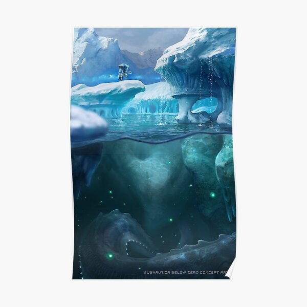 Subnautica Lurking Creature Poster