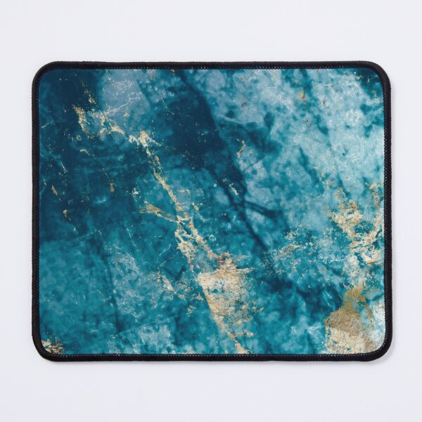Item preview, Turquoise Blue & Gold Marble designed and sold by newburyboutique.