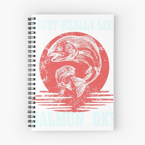 Item preview, I just Really Like Salmon, ok? Vintage Watching salmon Run , bake Salmon designed and sold by Amirebdesign.