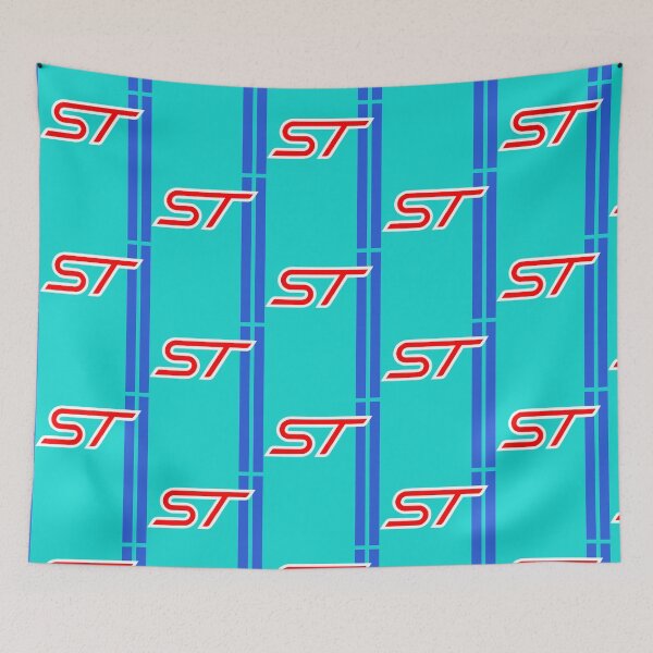 Item preview, FORD Perfomance Blue ST Racing Stripes    designed and sold by DrunksOnion.