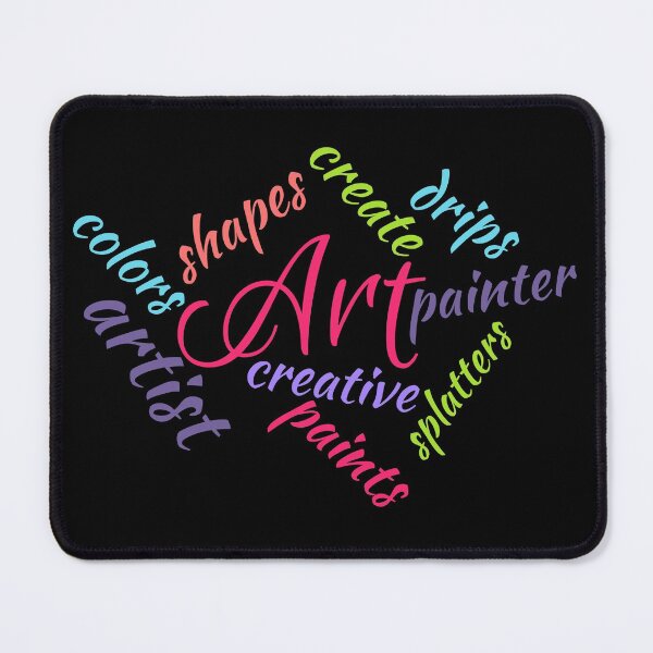 Item preview, Artist, Art Typography, Abstract Word Cloud, Colorful Text designed and sold by Itaya Art.