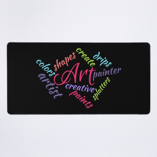 Item preview, Artist, Art Typography, Abstract Word Cloud, Colorful Text designed and sold by Itaya Art.