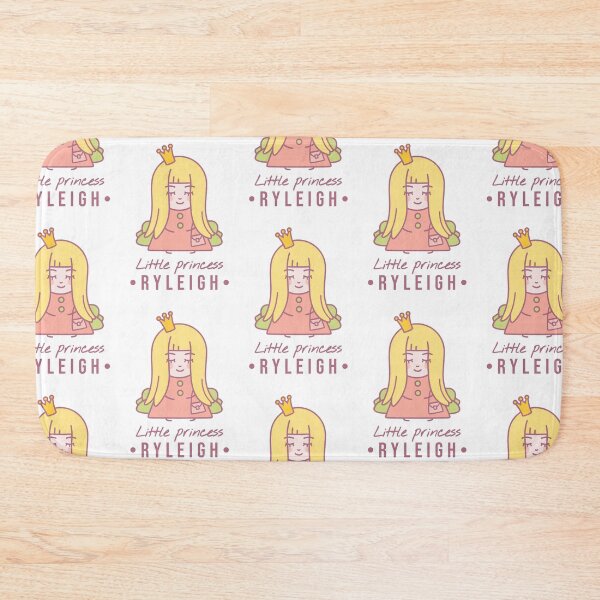 Item preview, Little princess Ryleigh | Blonde girl with a crown on her head and a bag sits on the couch  designed and sold by AnnaRuz.