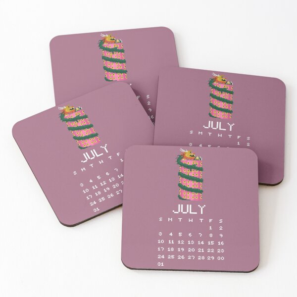 Item preview, July 2022 Dragon Temple Calendar Pixel Art  designed and sold by tifft.