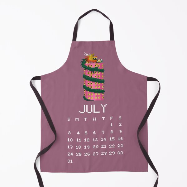 Item preview, July 2022 Dragon Temple Calendar Pixel Art  designed and sold by tifft.