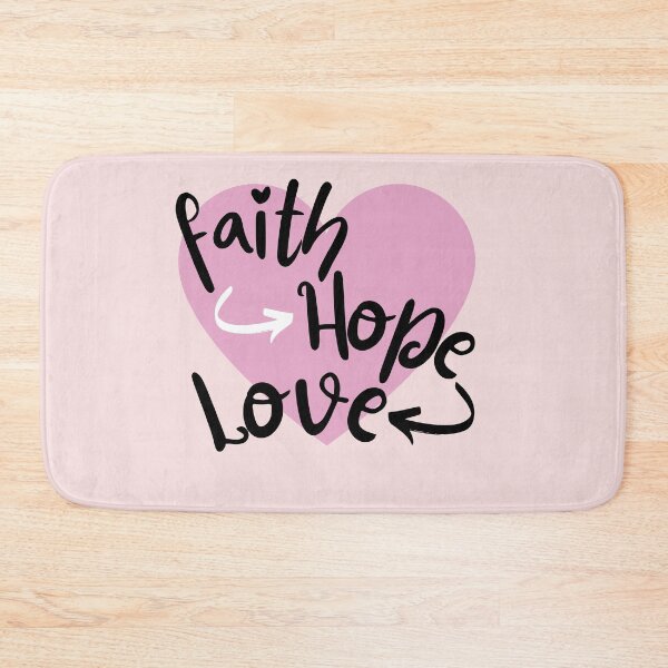 Item preview, Faith Hope and Love- Bible quote designed and sold by BronikowskiART.