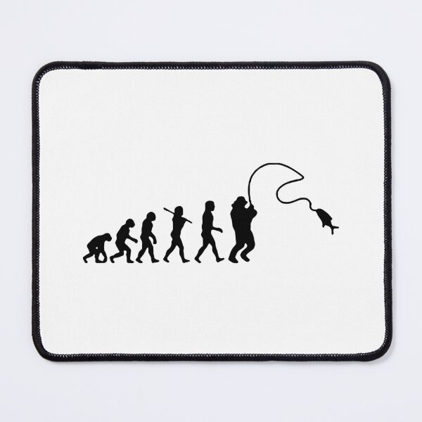 Item preview, Evolution of Fishing Born to go fishing Forced to work Fisherman Stick Figure Bones I love Fishing Art Design Happy Apparel Essential Inspiration Joy Mood Funny designed and sold by DesignByHeartUK.