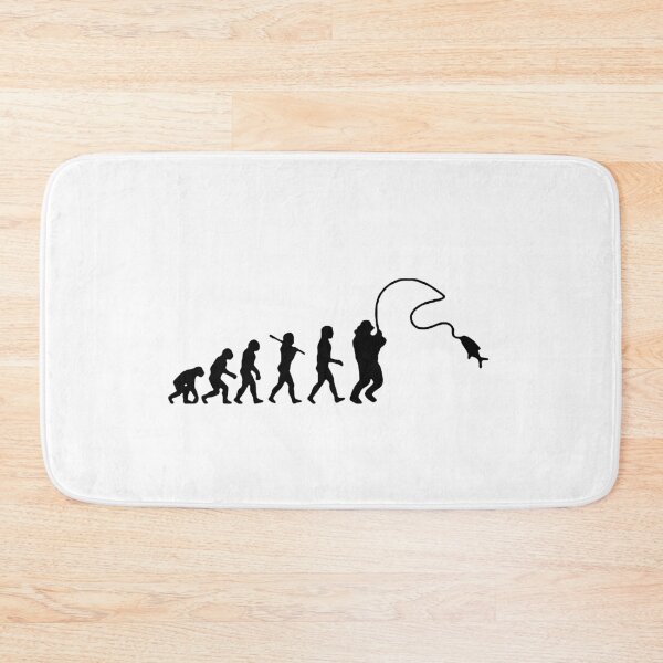 Item preview, Evolution of Fishing Born to go fishing Forced to work Fisherman Stick Figure Bones I love Fishing Art Design Happy Apparel Essential Inspiration Joy Mood Funny designed and sold by DesignByHeartUK.