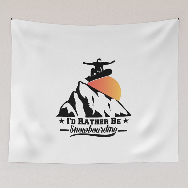 Item preview, I'd Rather Be Snowboarding - Funny Snowboarding designed and sold by thiag-o.