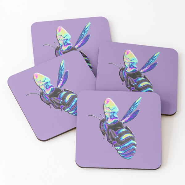 Item preview, Holographic Blue Bee designed and sold by dinaaaaaah.
