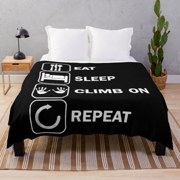 Item preview, Eat Sleep Climbing Motif Boulder Motif designed and sold by DerNerd.