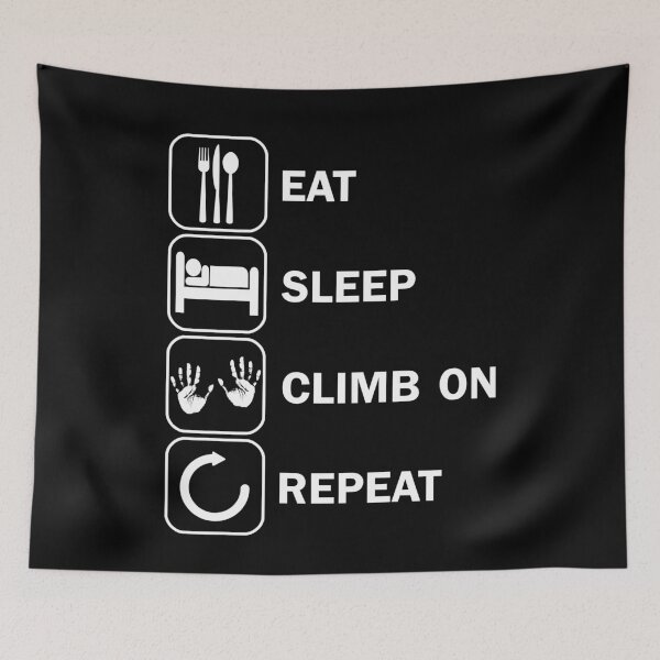 Item preview, Eat Sleep Climbing Motif Boulder Motif designed and sold by DerNerd.