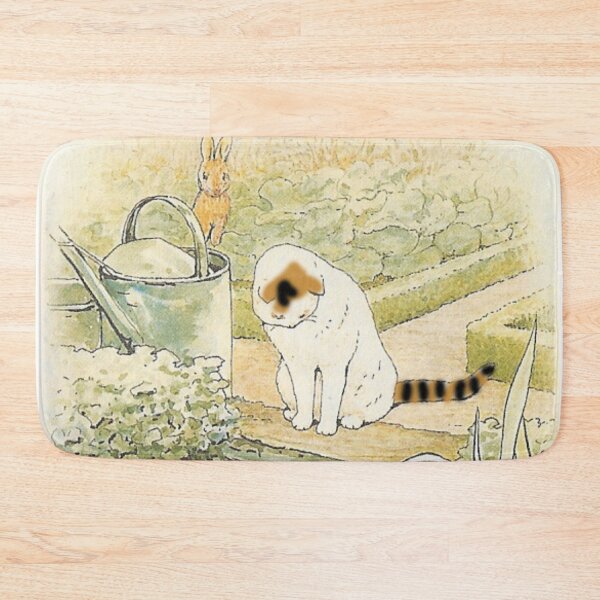 Item preview, Beatrix Potter Peter Rabbit Cat and Pond Illustration  designed and sold by Pinkmagenta.
