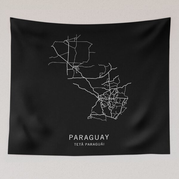 Item preview, Paraguay Road Map  designed and sold by clarkstpress.