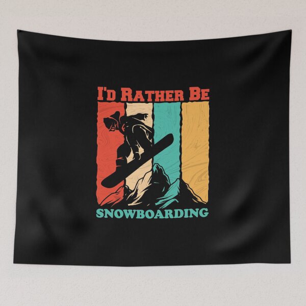 Item preview, I'd Rather Be Snowboarding Vintage retro designed and sold by thiag-o.