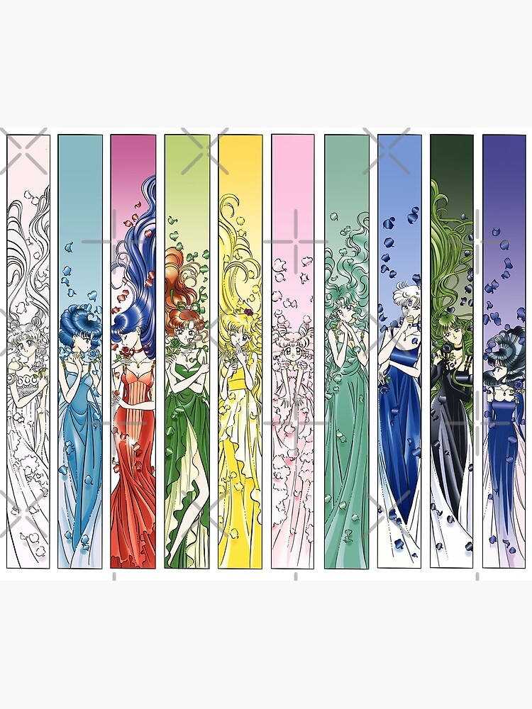 Discover Sailor Senshi Princesses Premium Matte Vertical Poster
