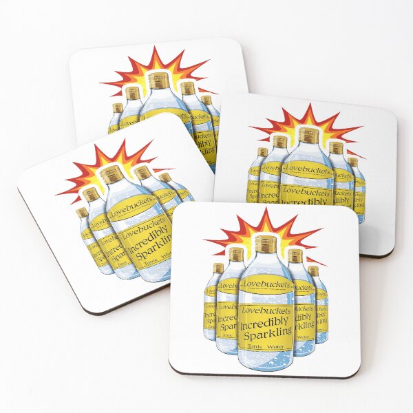Item preview, Lovebuckets Incredibly Sparkling Tonic Water bottles - Mr Jolly Lives Next Door Inspired designed and sold by RetroTeeStudio.
