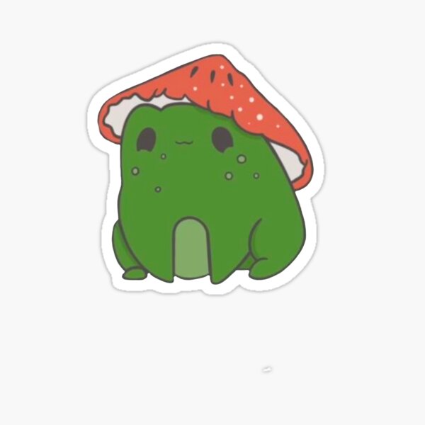 Cute Frog with Mushroom Hat, Frog Drawing with Mushroom, Mushroom ...