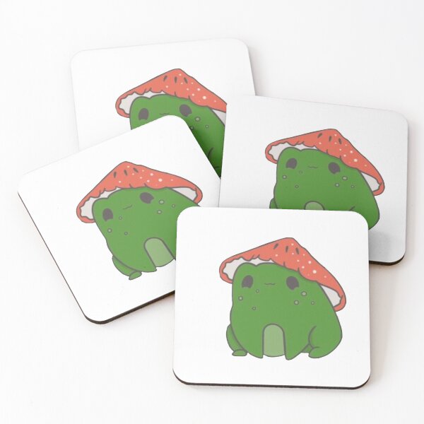 Item preview, Cute Frog with Mushroom Hat, Frog Drawing with Mushroom, Mushroom Frog designed and sold by Duundeed.