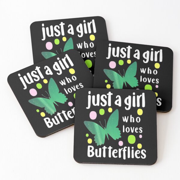 Item preview, Just A Girl Who Loves Butterflies Funny Graphic  designed and sold by Zoo-Moo.