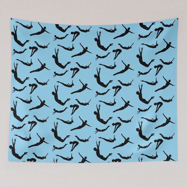 Item preview, Cliff Divers black on blue designed and sold by TerenceLacey.