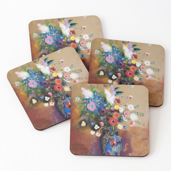 Item preview, Odilon Redon Bouquet of Flowers  Still Life Painting designed and sold by Vicky Brago-Mitchell®.