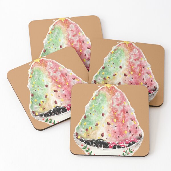 Item preview, CHRISTMAS DIGITAL ART, ICE KACANG TREE, FOOD ILLUSTRATION designed and sold by foldedflies.