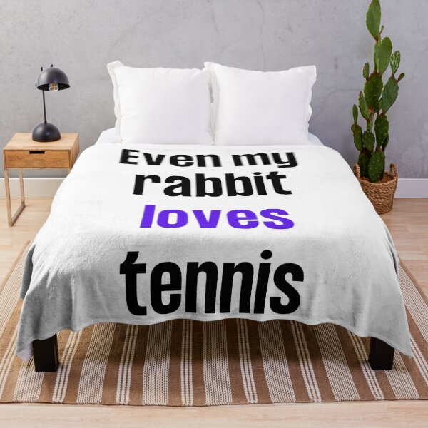 Item preview, Even my rabbit loves tennis designed and sold by TheGreenGoat.