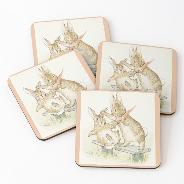 Item preview, Beatrix Potter Peter Rabbit Eating Carrot Illustration  designed and sold by Pinkmagenta.